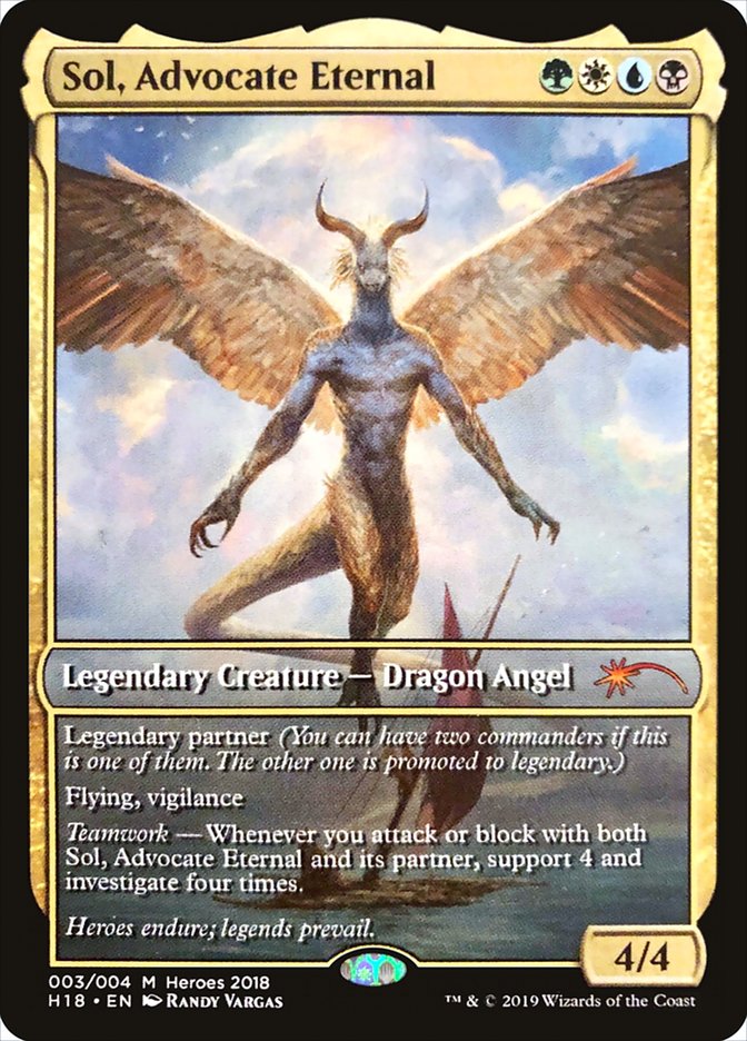Sol, Advocate Eternal [Heroes of the Realm 2018] | Chromatic Games