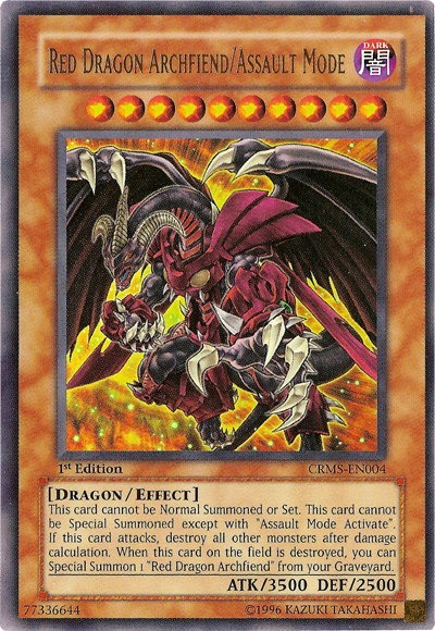 Red Dragon Archfiend/Assault Mode [CRMS-EN004] Ultra Rare | Chromatic Games