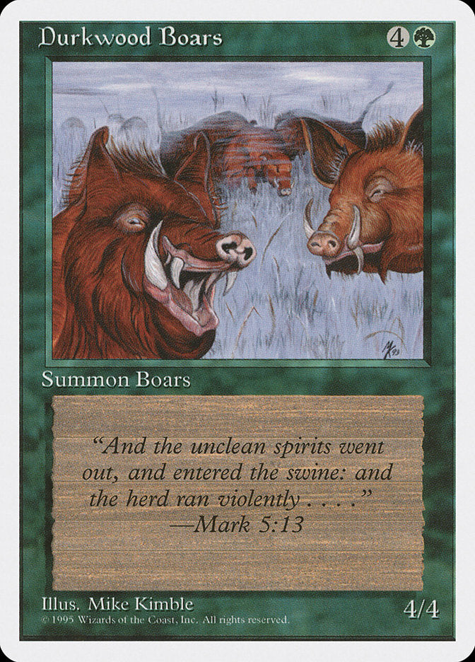 Durkwood Boars [Fourth Edition] | Chromatic Games