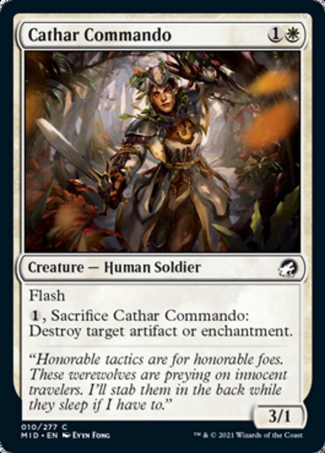 Cathar Commando [Innistrad: Midnight Hunt] | Chromatic Games