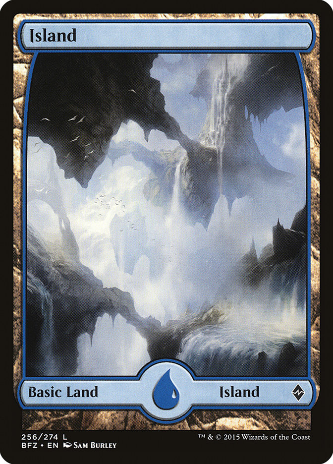 Island (256) (Full Art) [Battle for Zendikar] | Chromatic Games