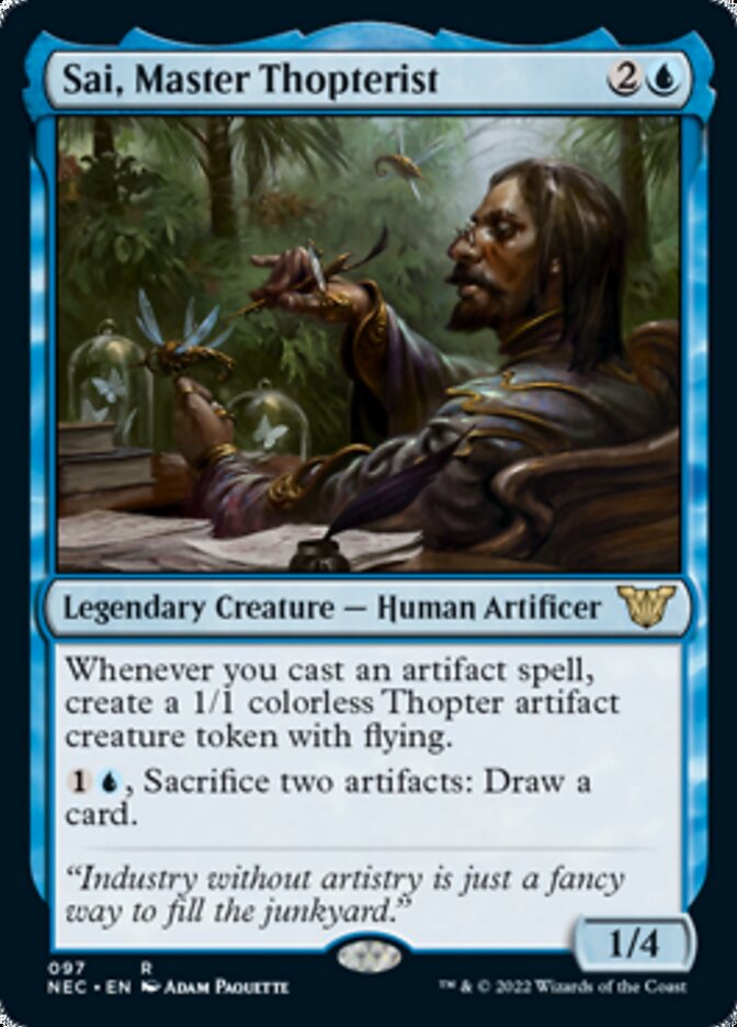 Sai, Master Thopterist [Kamigawa: Neon Dynasty Commander] | Chromatic Games