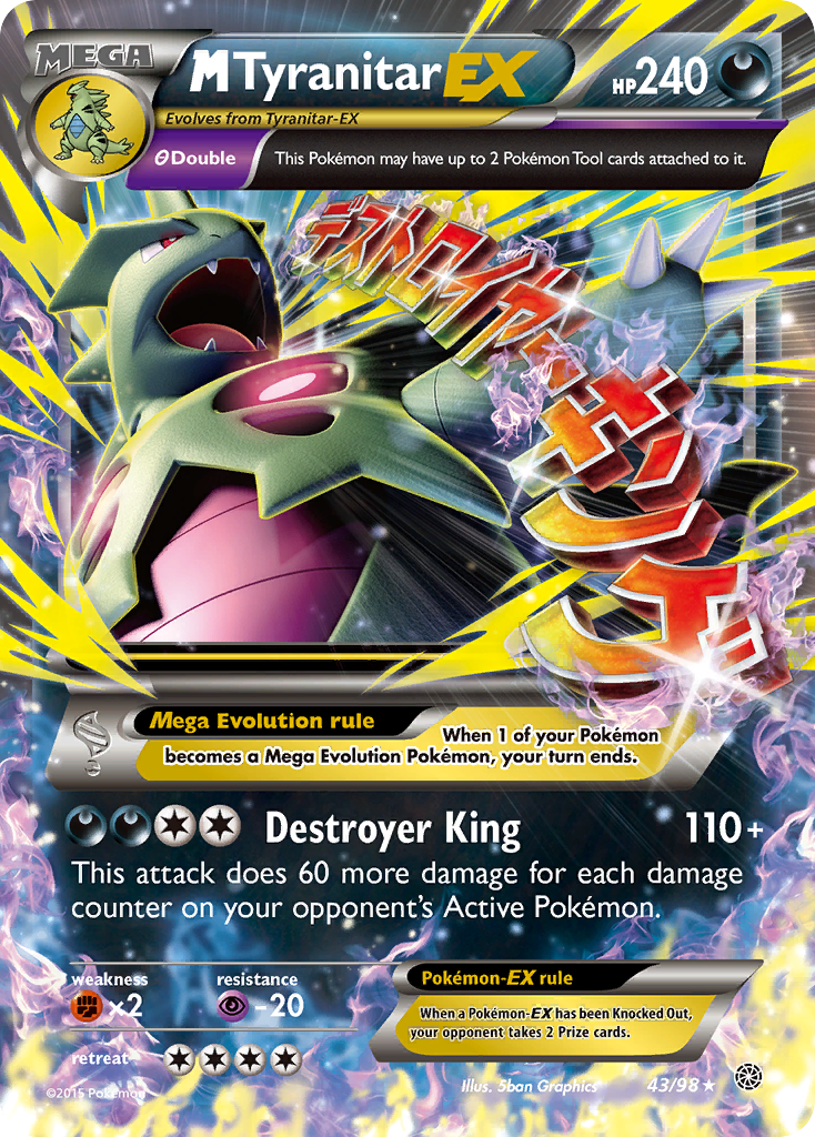 M Tyranitar EX (43/98) [XY: Ancient Origins] | Chromatic Games