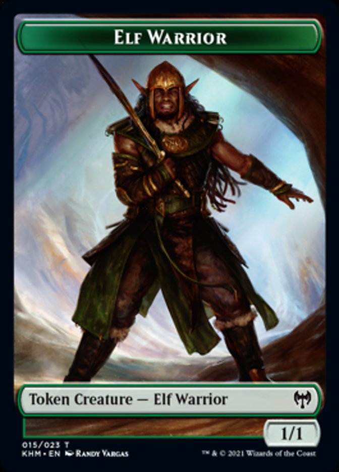 Elf Warrior Token [Kaldheim Tokens] | Chromatic Games