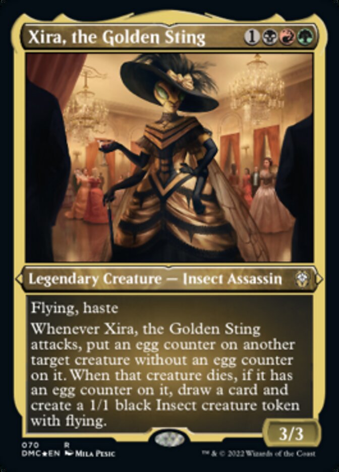 Xira, the Golden Sting (Foil Etched) [Dominaria United Commander] | Chromatic Games