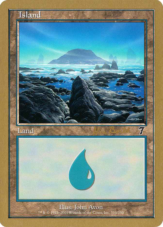 Island (ab334) (Alex Borteh) [World Championship Decks 2001] | Chromatic Games