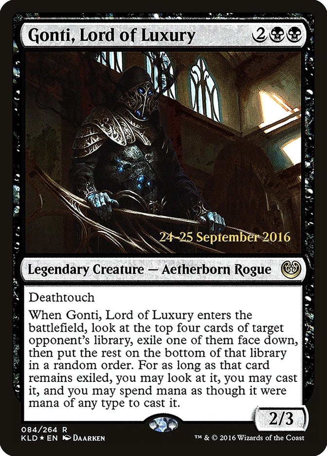 Gonti, Lord of Luxury [Kaladesh Prerelease Promos] | Chromatic Games