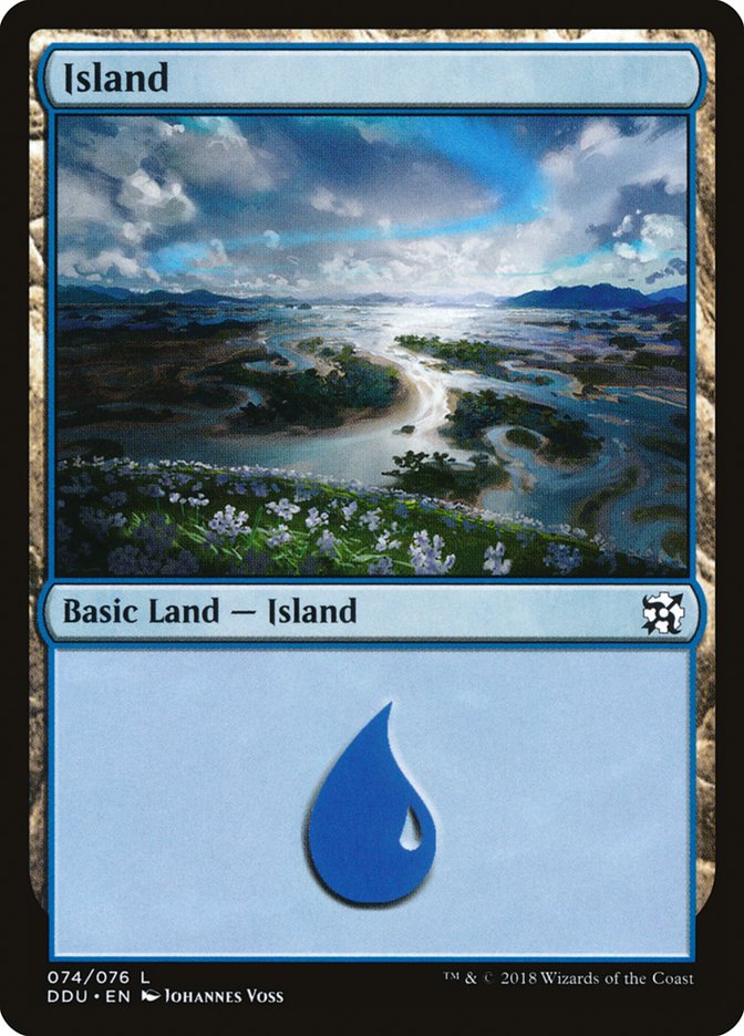 Island (74) [Duel Decks: Elves vs. Inventors] | Chromatic Games