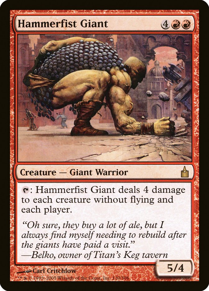 Hammerfist Giant [Ravnica: City of Guilds] | Chromatic Games