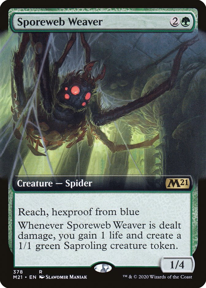 Sporeweb Weaver (Extended Art) [Core Set 2021] | Chromatic Games