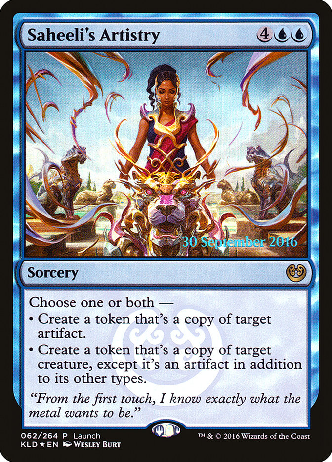 Saheeli's Artistry (Launch) [Kaladesh Promos] | Chromatic Games