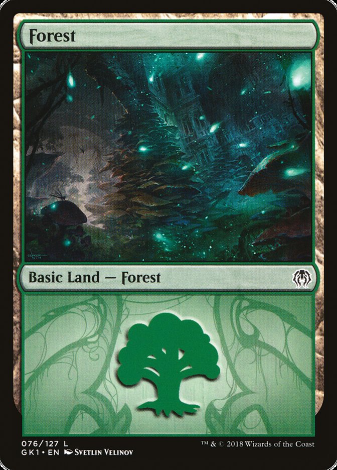 Forest (76) [Guilds of Ravnica Guild Kit] | Chromatic Games