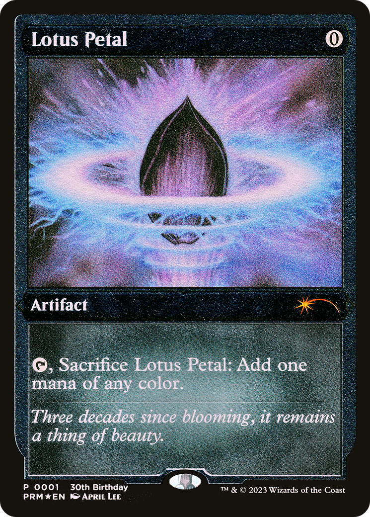 Lotus Petal (Foil Etched) [30th Anniversary Promos] | Chromatic Games