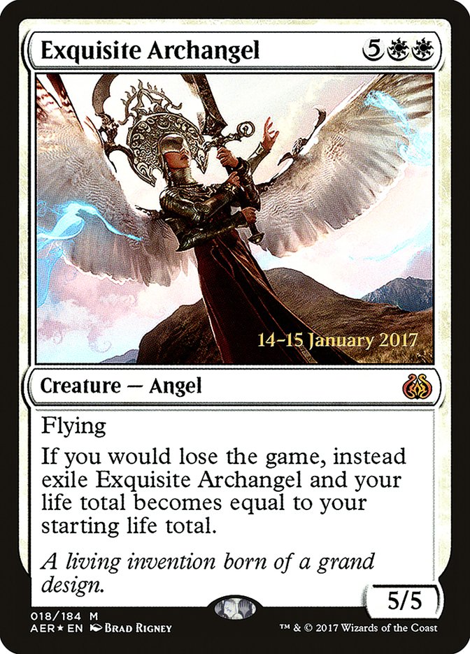 Exquisite Archangel [Aether Revolt Prerelease Promos] | Chromatic Games