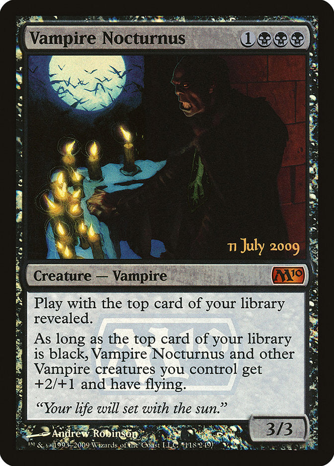 Vampire Nocturnus [Magic 2010 Prerelease Promos] | Chromatic Games