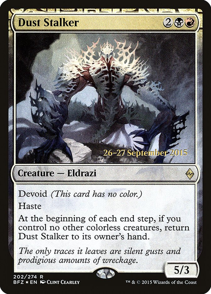 Dust Stalker [Battle for Zendikar Prerelease Promos] | Chromatic Games