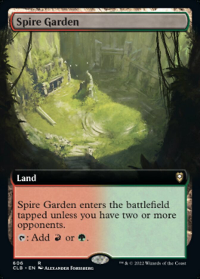 Spire Garden (Extended Art) [Commander Legends: Battle for Baldur's Gate] | Chromatic Games