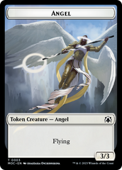 Angel (3) // Demon Double-Sided Token [March of the Machine Commander Tokens] | Chromatic Games