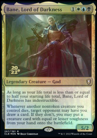 Bane, Lord of Darkness [Commander Legends: Battle for Baldur's Gate Prerelease Promos] | Chromatic Games