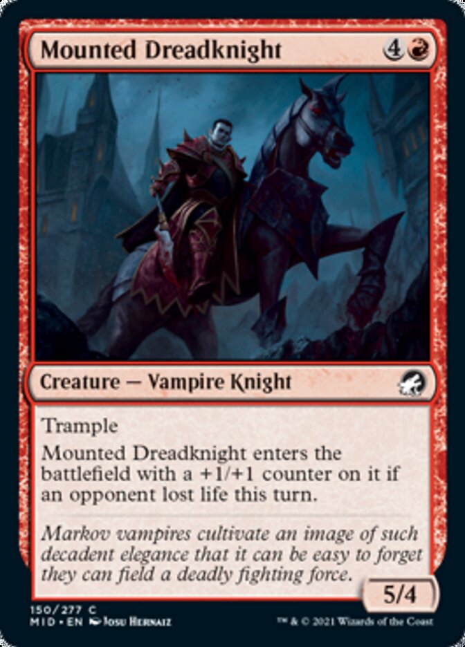 Mounted Dreadknight [Innistrad: Midnight Hunt] | Chromatic Games