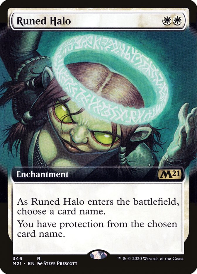 Runed Halo (Extended Art) [Core Set 2021] | Chromatic Games