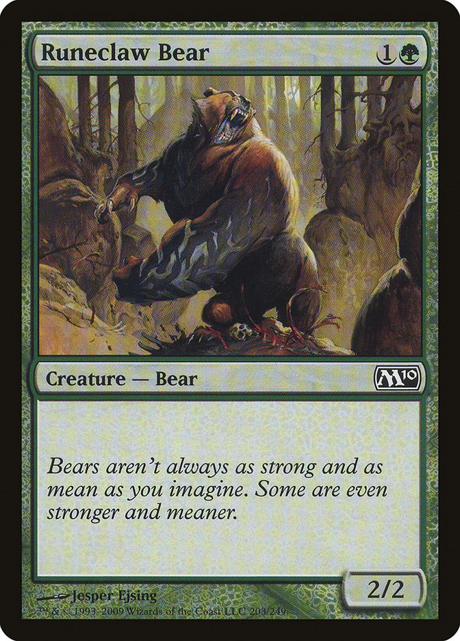 Runeclaw Bear [Magic 2010] | Chromatic Games