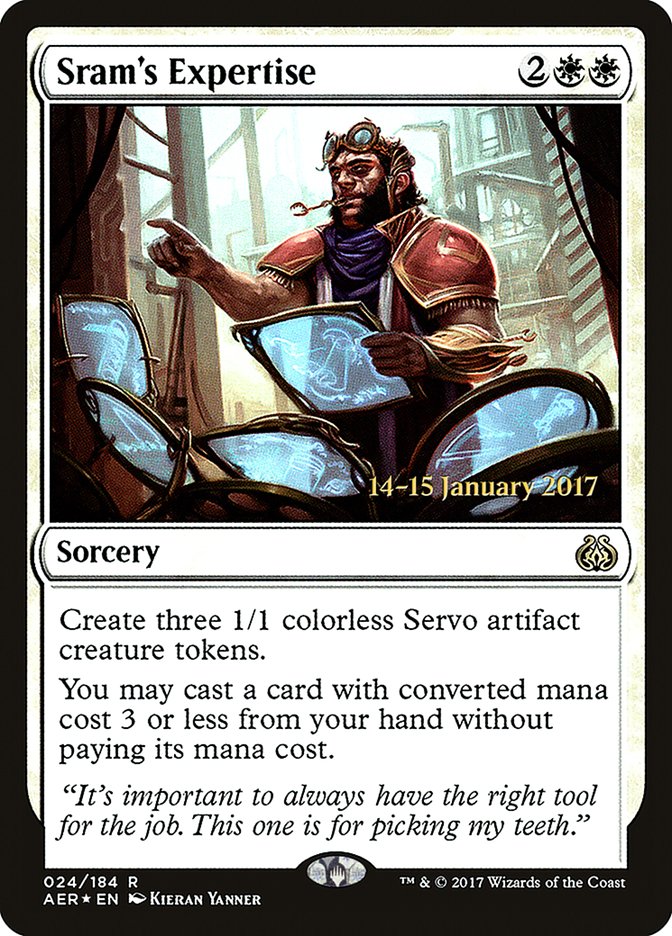 Sram's Expertise [Aether Revolt Prerelease Promos] | Chromatic Games