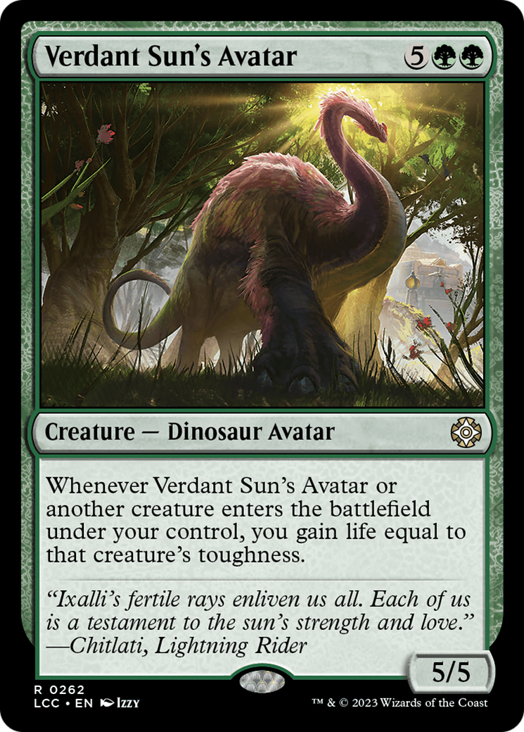 Verdant Sun's Avatar [The Lost Caverns of Ixalan Commander] | Chromatic Games