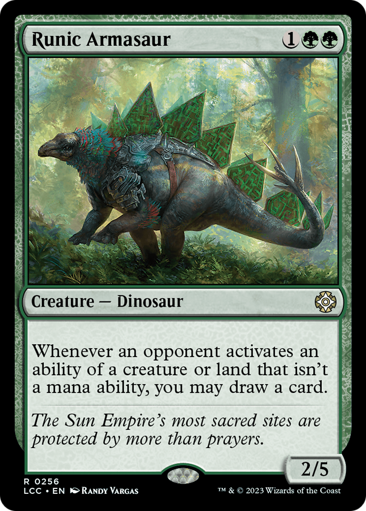 Runic Armasaur [The Lost Caverns of Ixalan Commander] | Chromatic Games