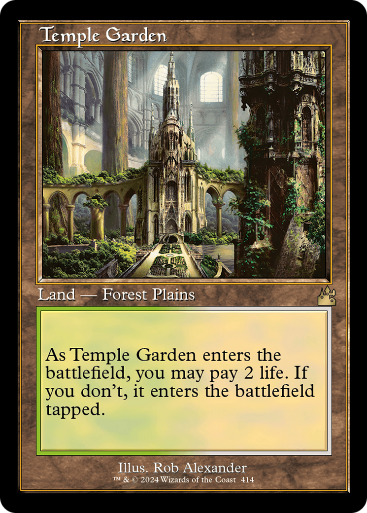 Temple Garden (Retro) [Ravnica Remastered] | Chromatic Games