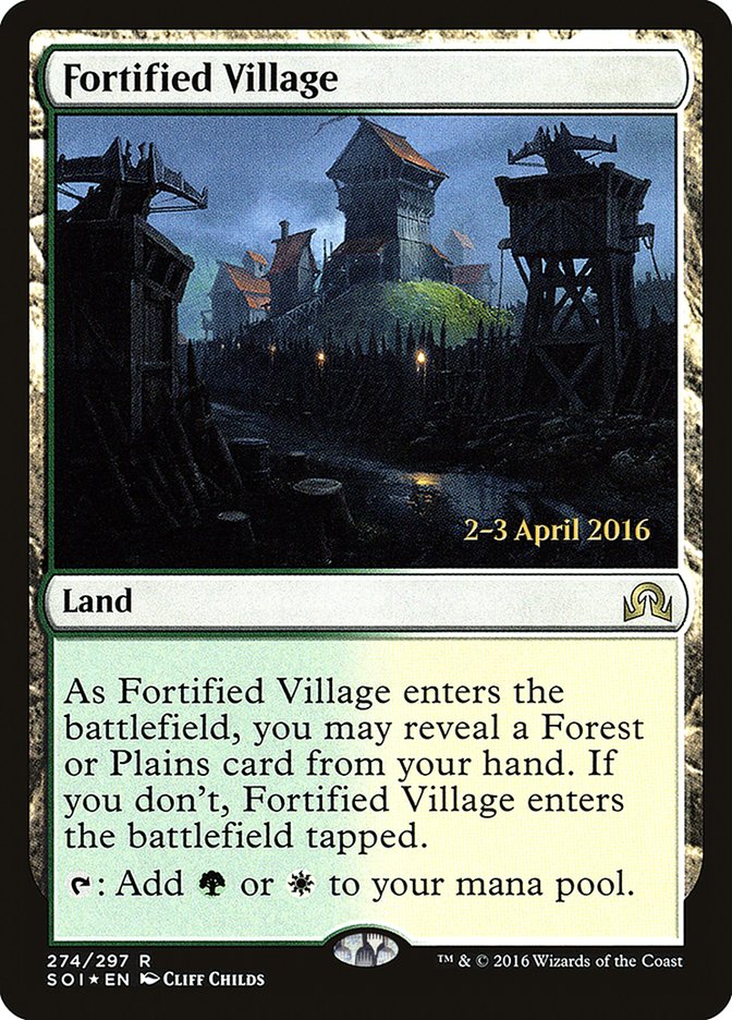 Fortified Village [Shadows over Innistrad Prerelease Promos] | Chromatic Games