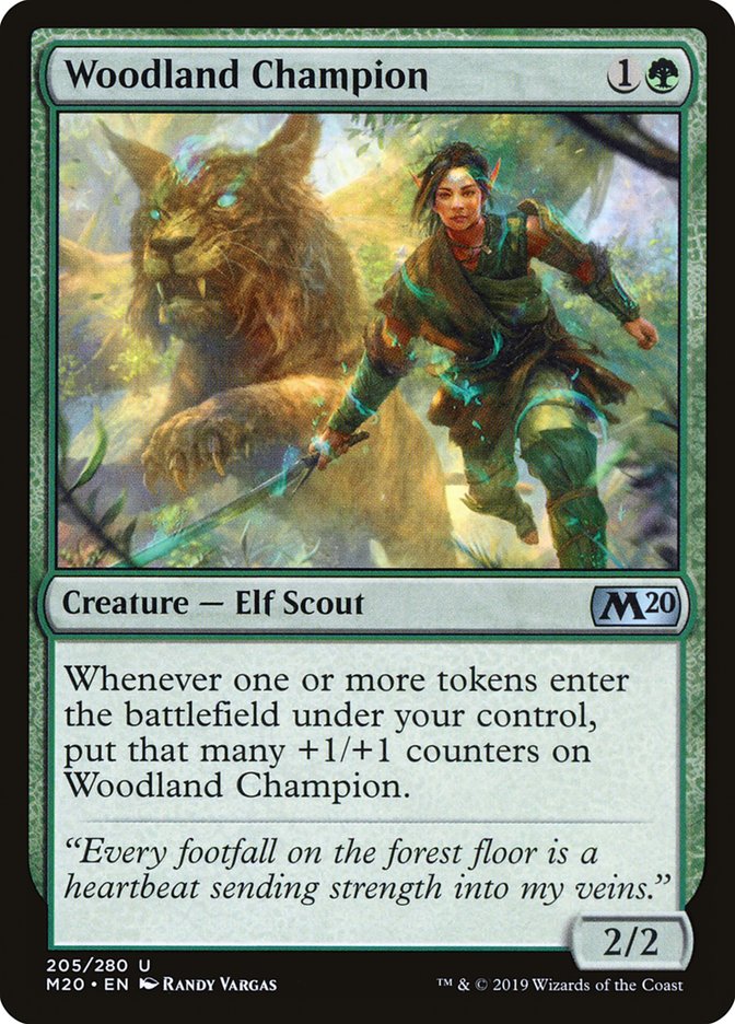 Woodland Champion [Core Set 2020] | Chromatic Games