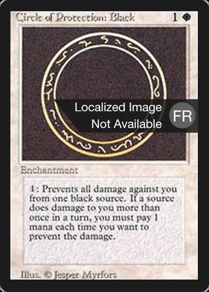 Circle of Protection: Black [Foreign Black Border] | Chromatic Games