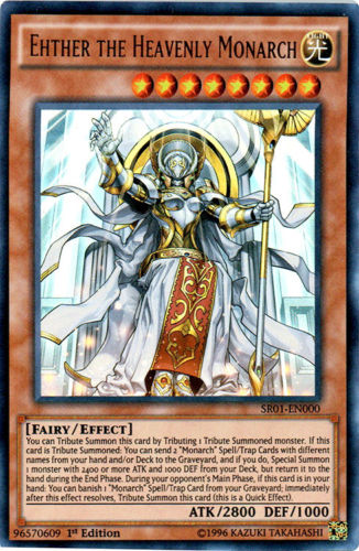 Ehther the Heavenly Monarch [SR01-EN000] Ultra Rare | Chromatic Games