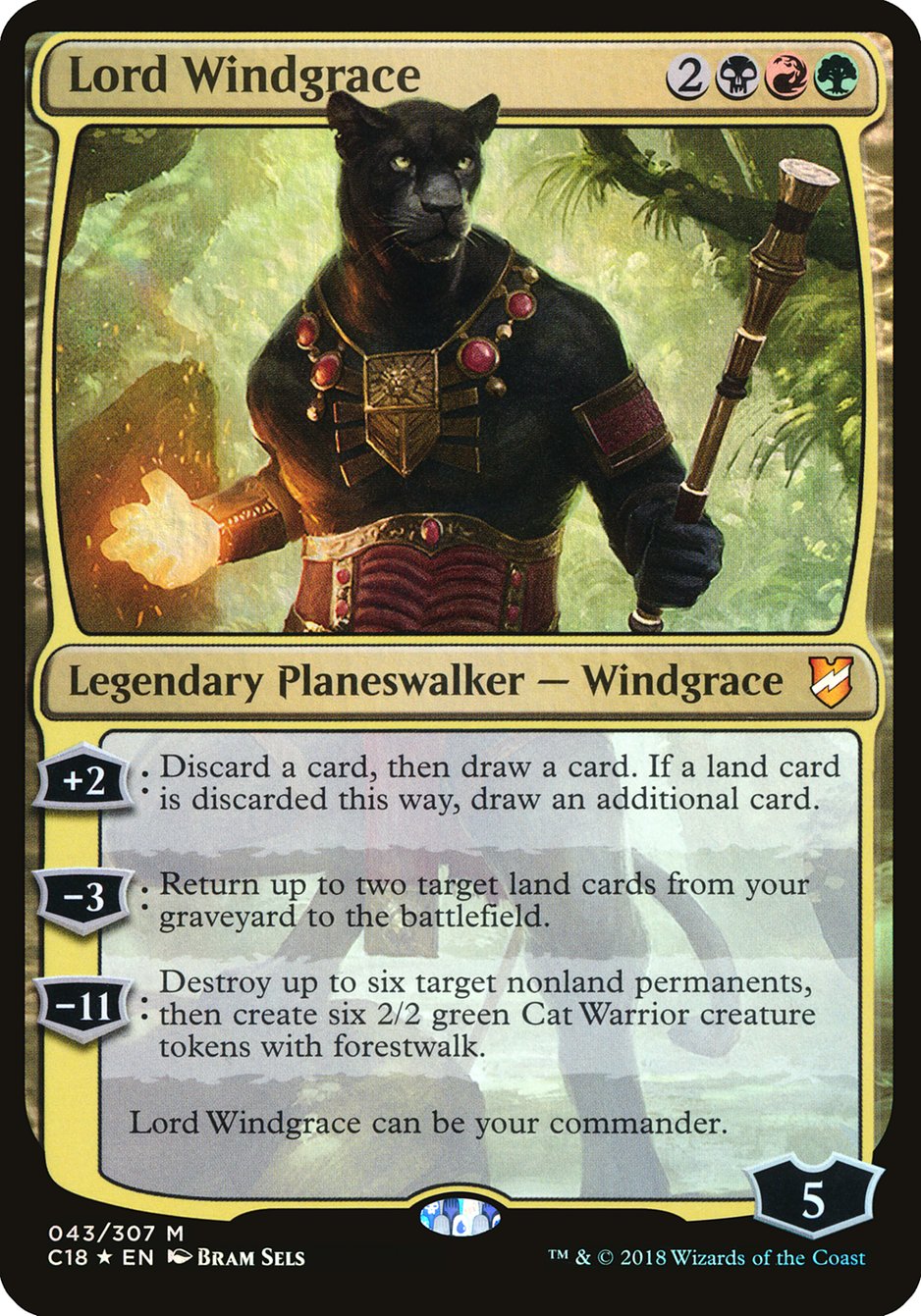 Lord Windgrace (Oversized) [Commander 2018 Oversized] | Chromatic Games