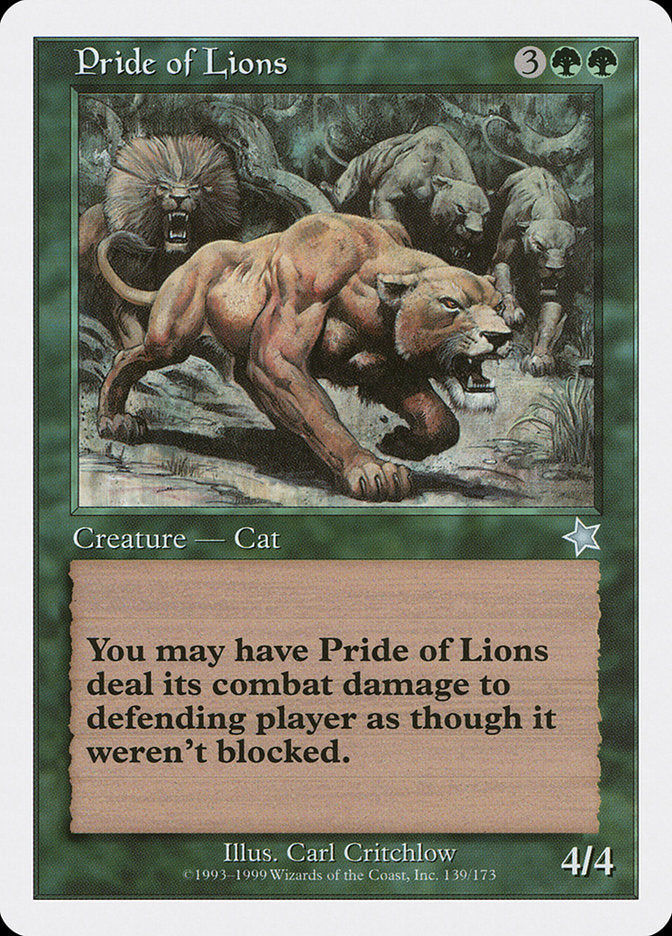 Pride of Lions [Starter 1999] | Chromatic Games