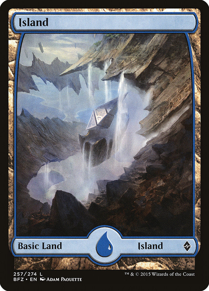 Island (257) (Full Art) [Battle for Zendikar] | Chromatic Games