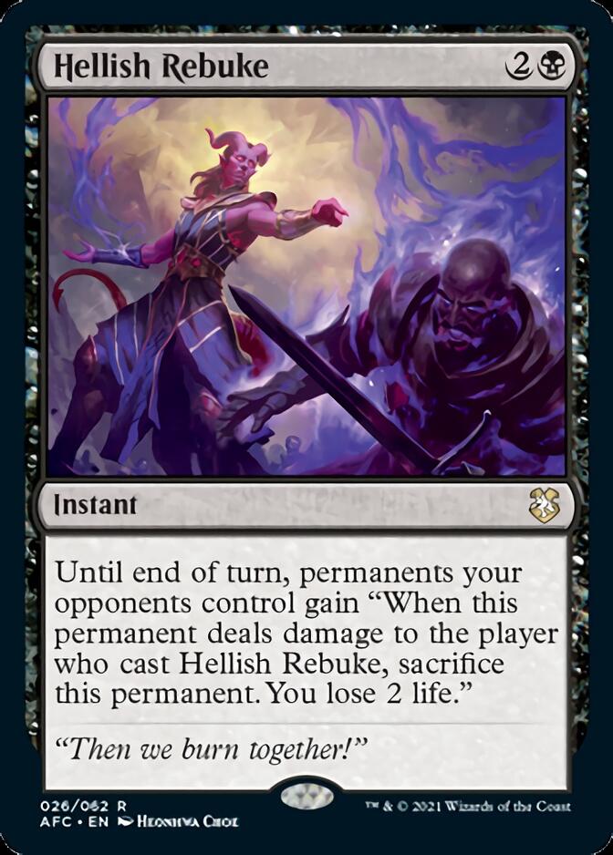 Hellish Rebuke [Dungeons & Dragons: Adventures in the Forgotten Realms Commander] | Chromatic Games