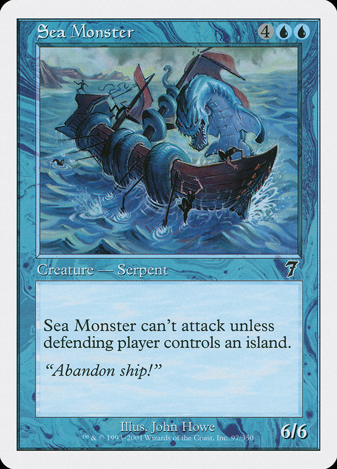 Sea Monster [Seventh Edition] | Chromatic Games