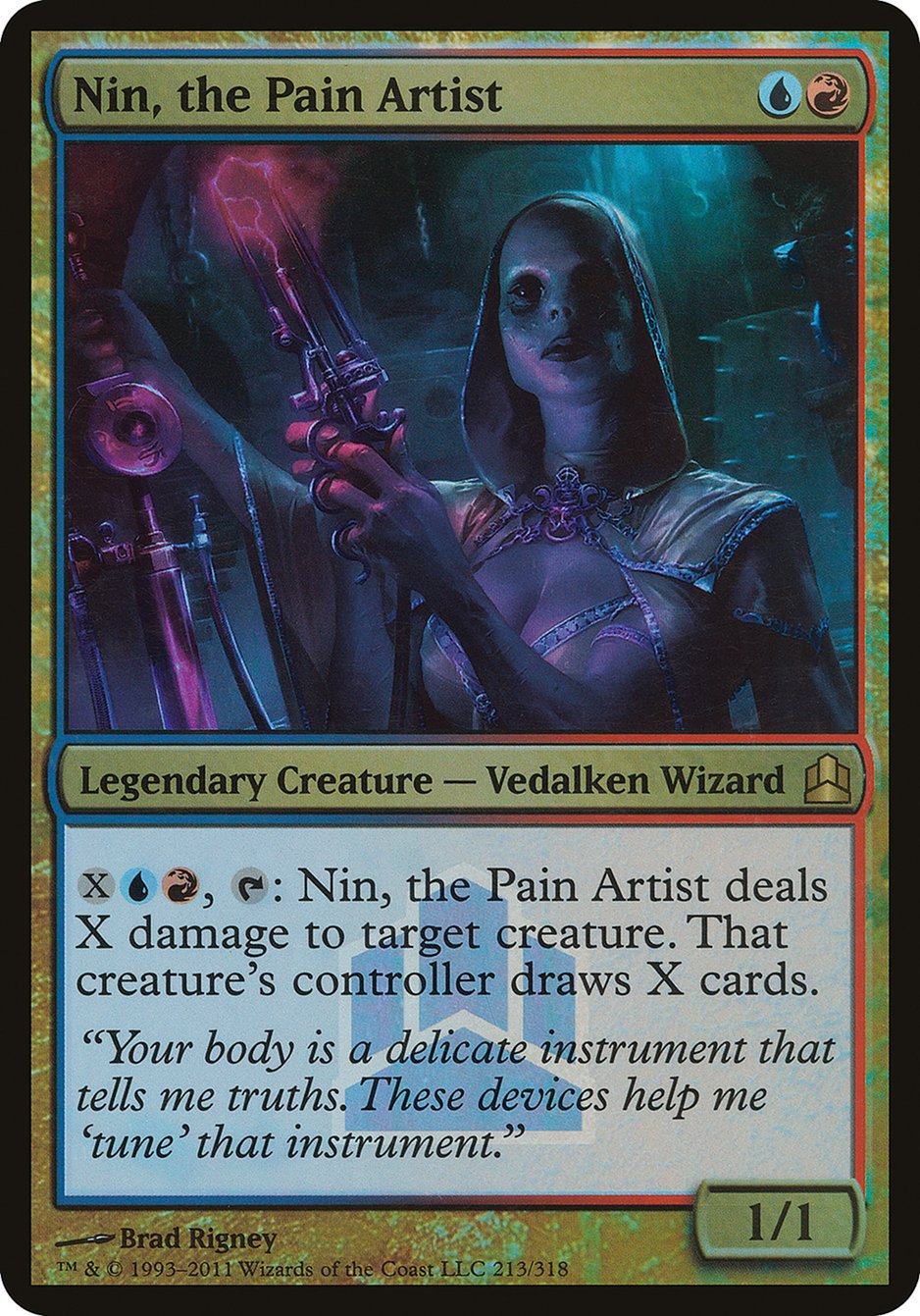 Nin, the Pain Artist (Launch) (Oversized) [Commander 2011 Oversized] | Chromatic Games