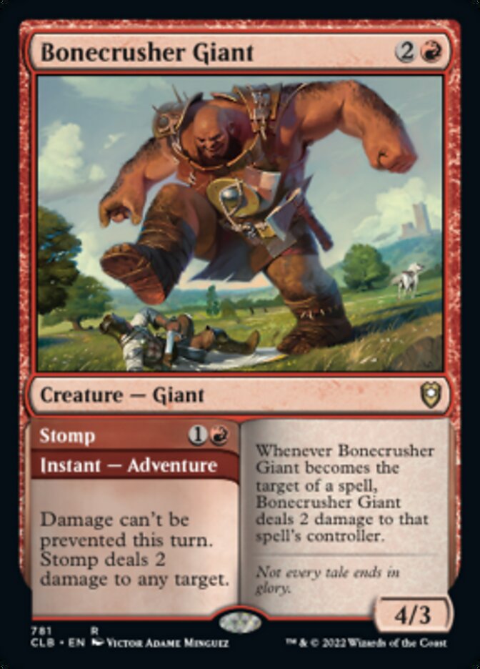 Bonecrusher Giant // Stomp [Commander Legends: Battle for Baldur's Gate] | Chromatic Games