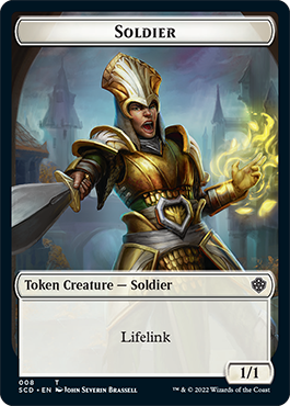 Saproling // Soldier Double-Sided Token [Starter Commander Decks] | Chromatic Games