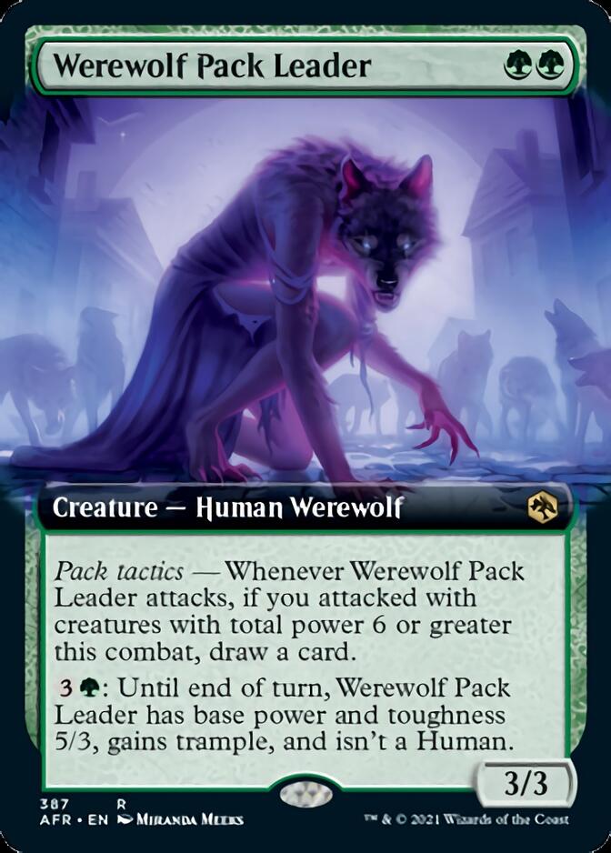 Werewolf Pack Leader (Extended Art) [Dungeons & Dragons: Adventures in the Forgotten Realms] | Chromatic Games