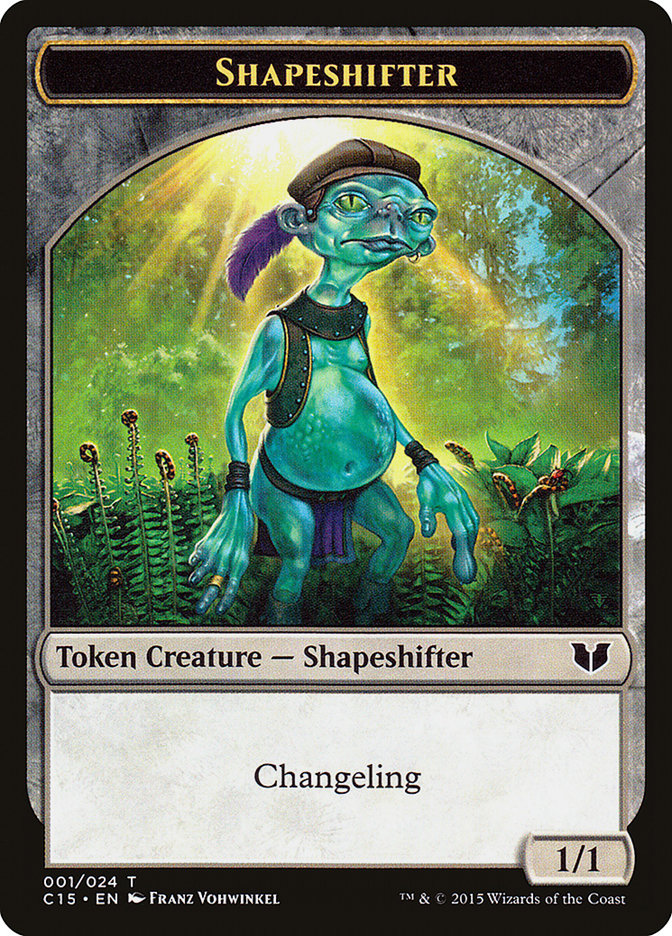 Elemental Shaman // Shapeshifter Double-Sided Token [Commander 2015 Tokens] | Chromatic Games