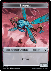 Thopter // Beast Double-Sided Token [March of the Machine Commander Tokens] | Chromatic Games