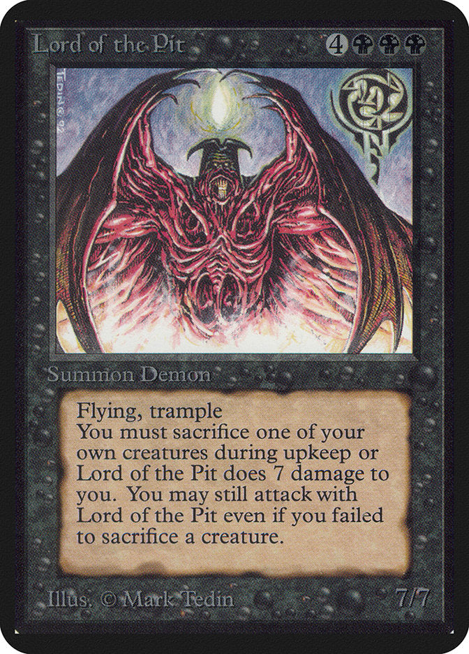 Lord of the Pit [Alpha Edition] | Chromatic Games
