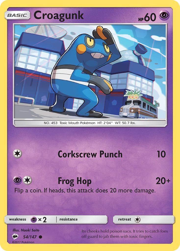 Croagunk (54/147) [Sun & Moon: Burning Shadows] | Chromatic Games