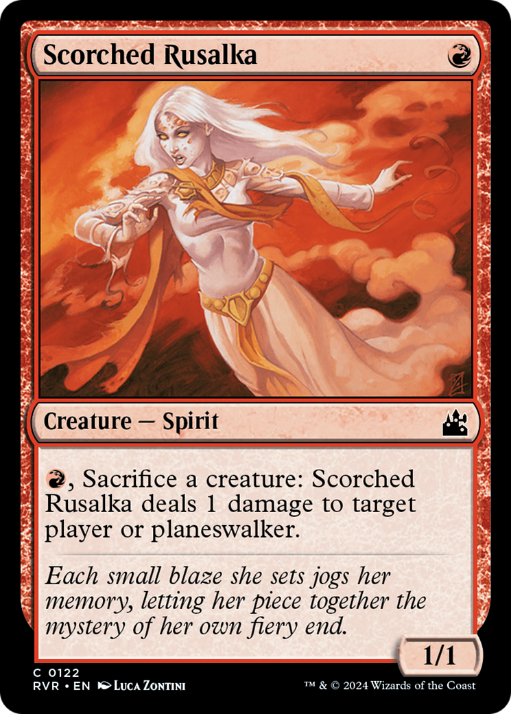 Scorched Rusalka [Ravnica Remastered] | Chromatic Games