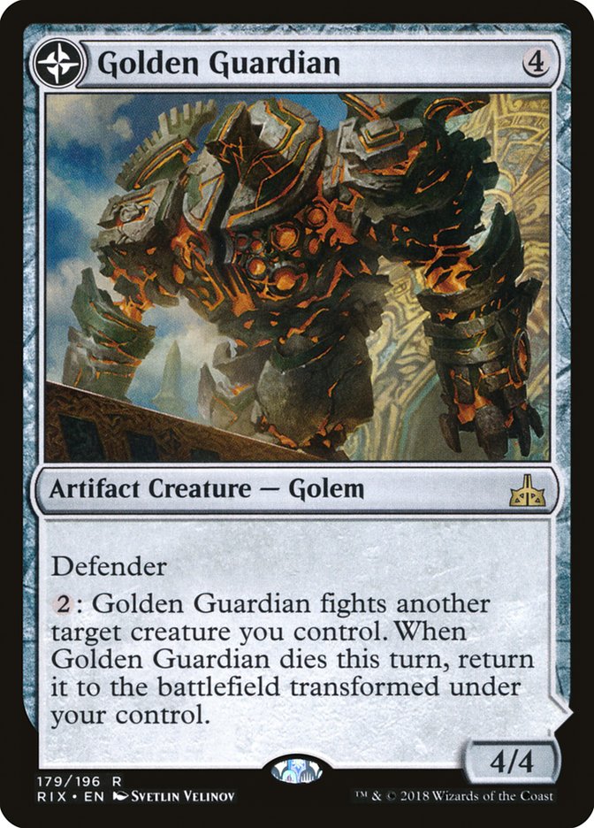 Golden Guardian // Gold-Forge Garrison [Rivals of Ixalan] | Chromatic Games