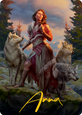 Arlinn, the Pack's Hope 1 Art Card (Gold-Stamped Signature) [Innistrad: Midnight Hunt Art Series] | Chromatic Games